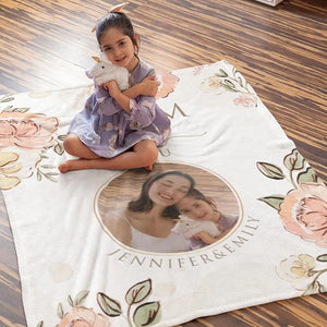 Personalized Photo Mom Blanket - GiftShire