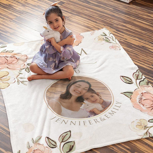 Personalized Photo Mom Blanket - GiftShire