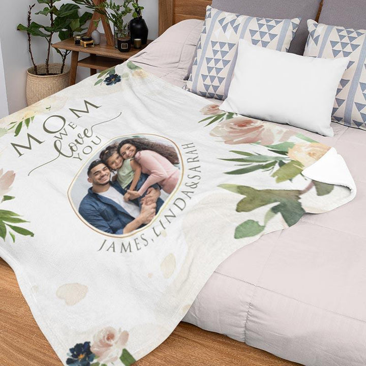 Personalized Photo Mom Blanket - GiftShire