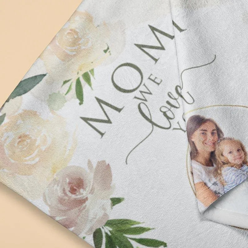 Personalized Photo Mom Blanket - GiftShire