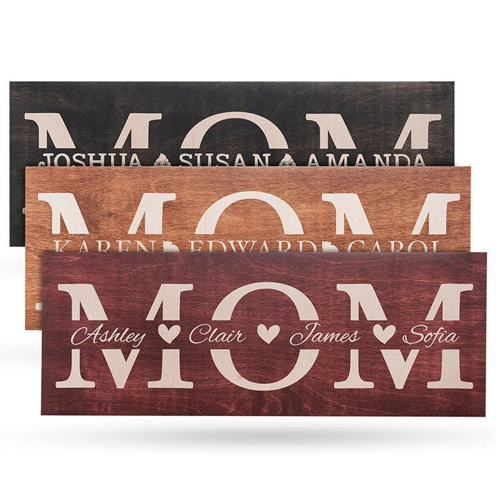 Personalized Mom Sign With Names - GiftShire