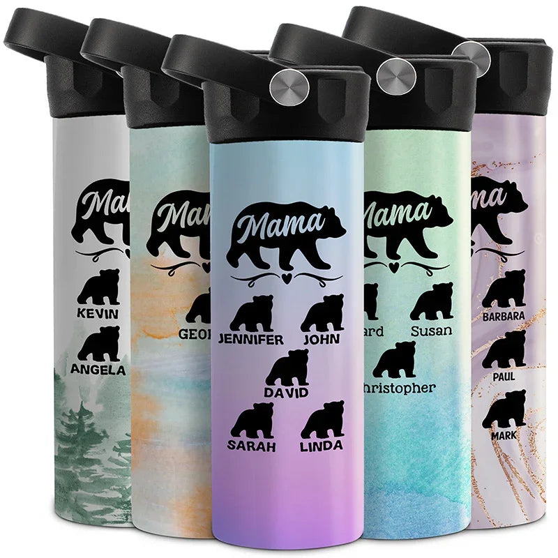 Personalized Mother’s Day Gift - Custom Mama Water Bottle - GiftShire