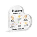 Personalized Mother’s Day Gifts – Heart Shape Acrylic Table Tops