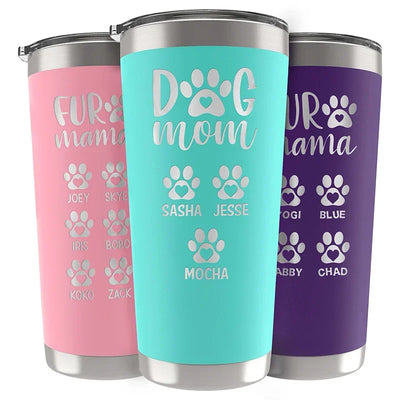 Personalized Mother's Day Tumbler for Paw-some Dog Moms - GiftShire