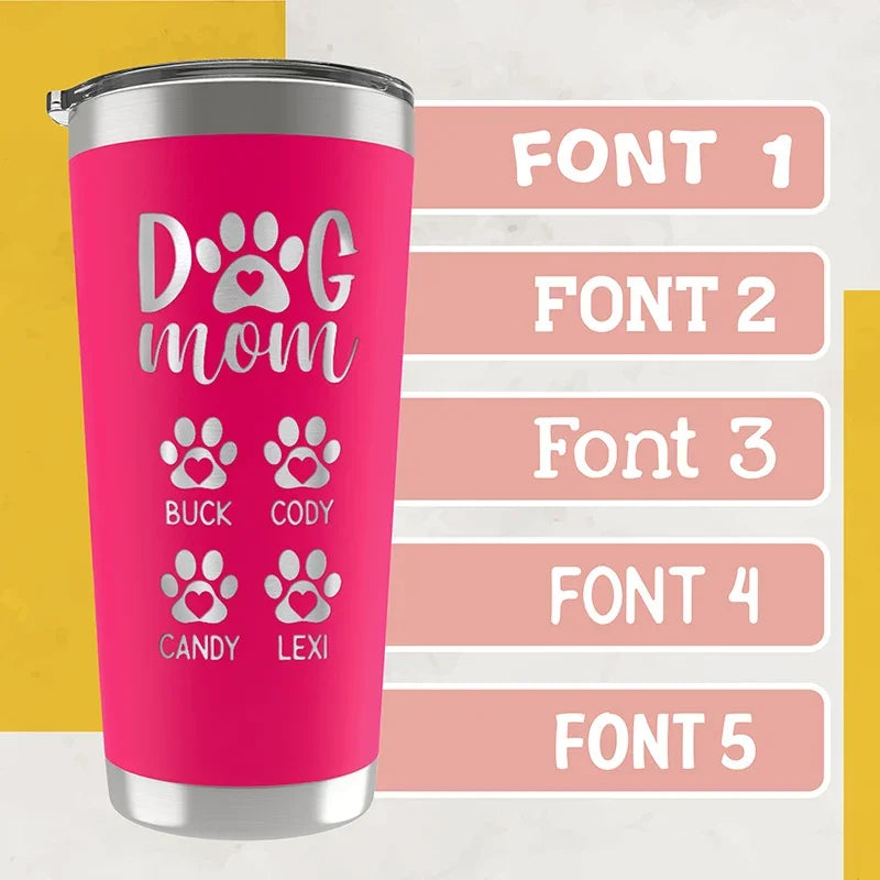Personalized Mother's Day Tumbler for Paw-some Dog Moms - GiftShire