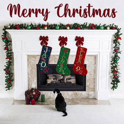 Personalized Name Stocking with Initial Letters