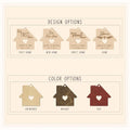 Personalized New House Keychain Made of Wood & Engraved