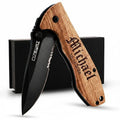 Engraved Oak Wood Knife, Gifts for Men, Bachelor Party Gift - GiftShire