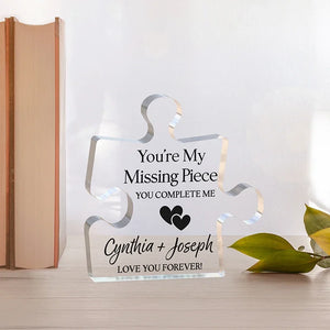 Personalized One Piece Puzzle Block Sign for Couples - GiftShire