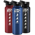 Personalized Papa Bear Water Bottle - GiftShire