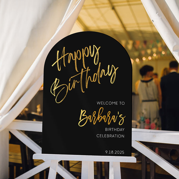 Personalized Party Sign for Unforgettable Birthday Celebrations