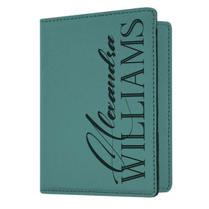 Personalized Passport Holder - Custom Leather Passsport - Traveler Gifts - GiftShire