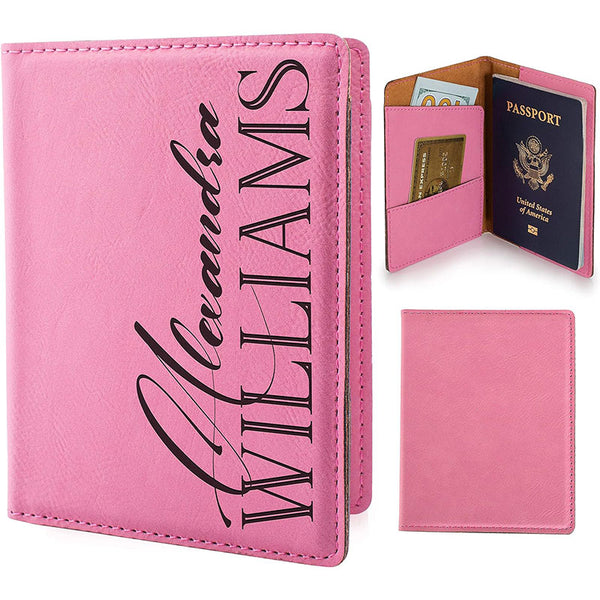 Personalized Passport Holder - Custom Leather Passsport - Traveler Gifts