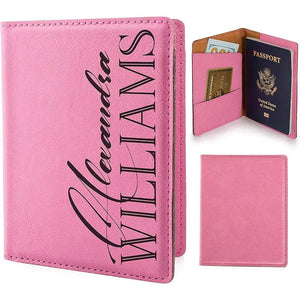 Personalized Passport Holder - Custom Leather Passsport - Traveler Gifts - GiftShire