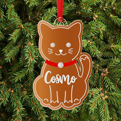 Personalized Pet Ornaments - Ginger Dog & Ginger Cat - GiftShire