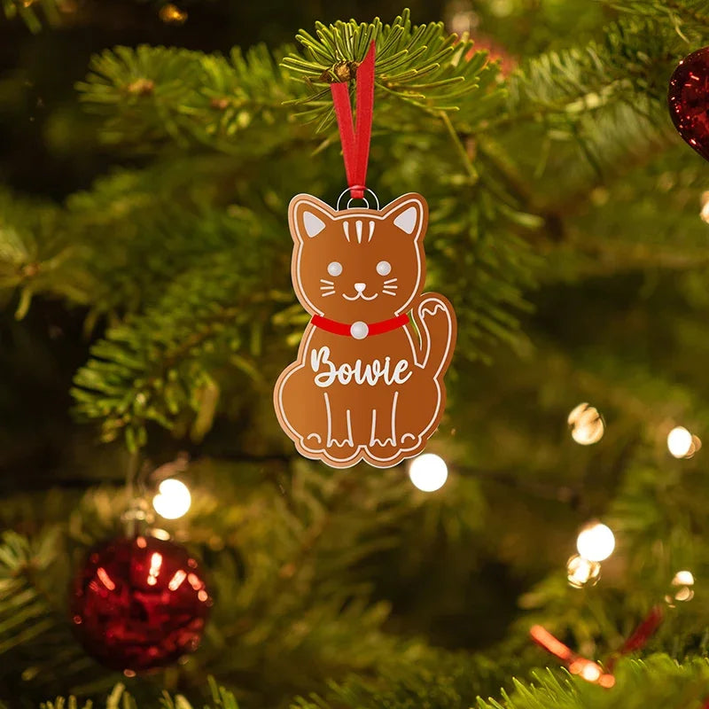 Personalized Pet Ornaments - Ginger Dog & Ginger Cat - GiftShire