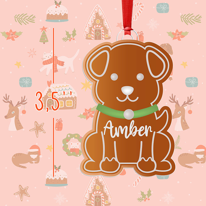 Personalized Pet Ornaments - Ginger Dog & Ginger Cat - GiftShire
