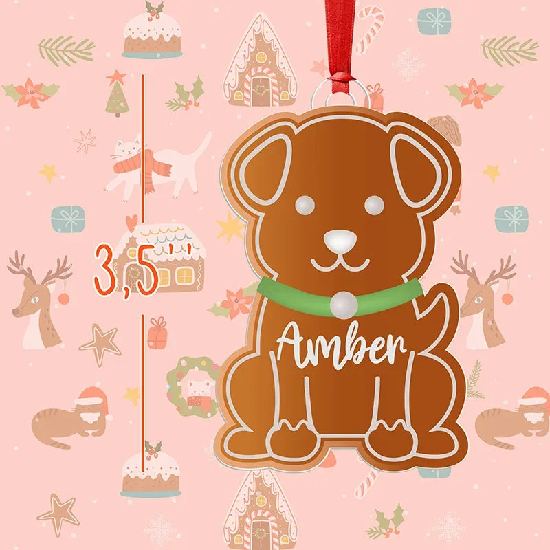 Personalized Pet Ornaments - Ginger Dog & Ginger Cat - GiftShire