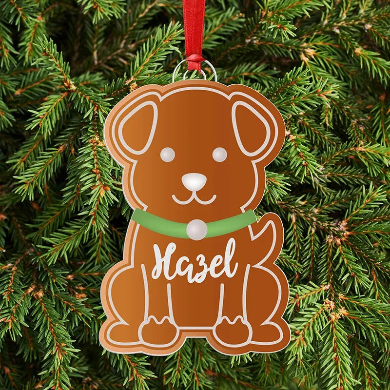 Personalized Pet Ornaments - Ginger Dog & Ginger Cat - GiftShire
