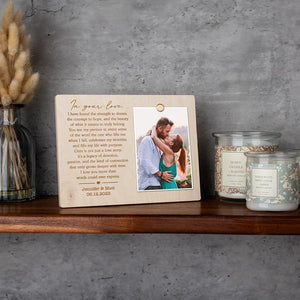 Personalized Photo Magnet Holder with Lover Letter Frame - GiftShire