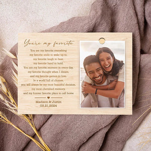 Personalized Photo Magnet Holder with Lover Letter Frame - GiftShire