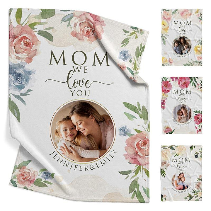 Personalized Photo Mom Blanket - GiftShire