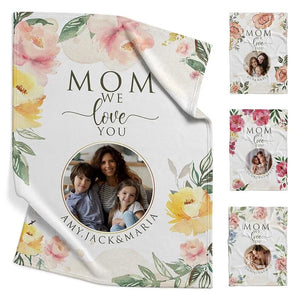 Personalized Photo Mom Blanket - GiftShire