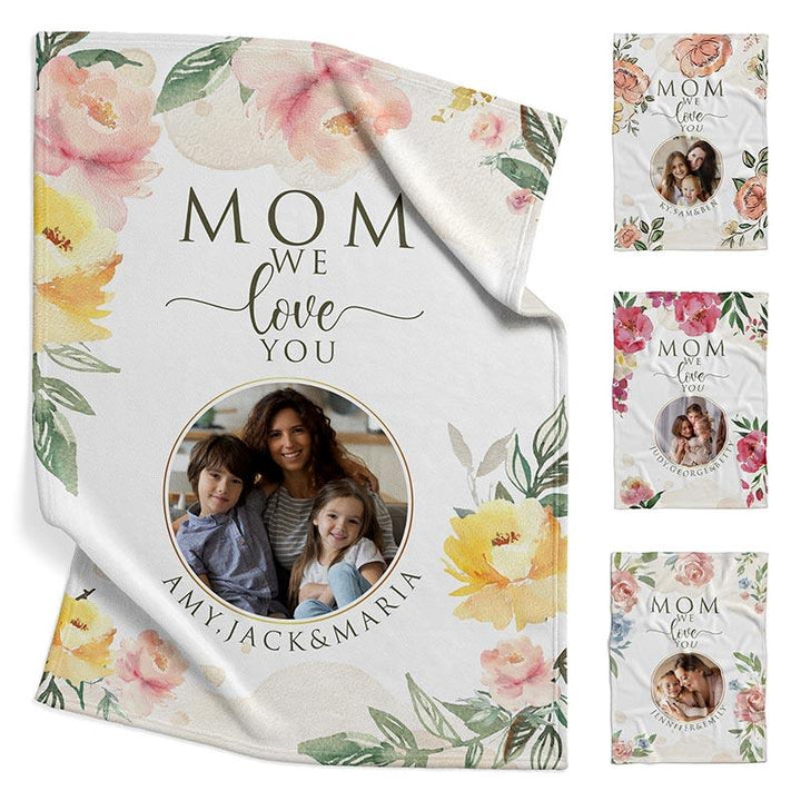 Personalized Photo Mom Blanket - GiftShire