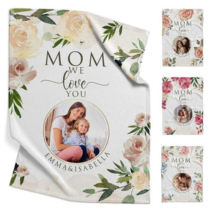 Personalized Photo Mom Blanket - GiftShire