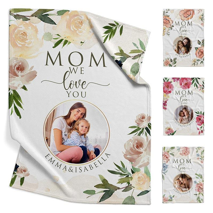 Personalized Photo Mom Blanket - GiftShire