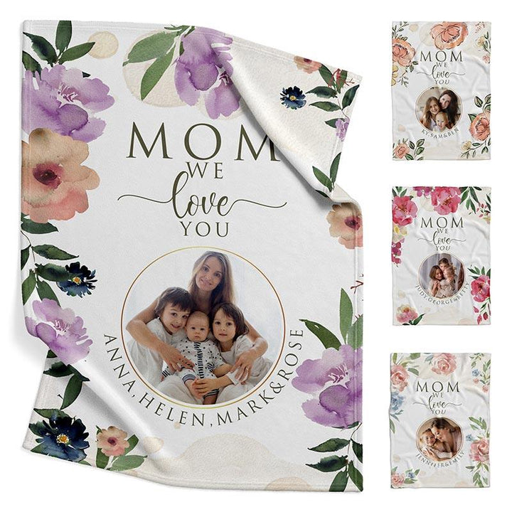 Personalized Photo Mom Blanket - GiftShire