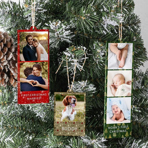 Personalized Photo Token Christmas Ornament - GiftShire