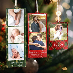 Personalized Photo Token Christmas Ornament - GiftShire