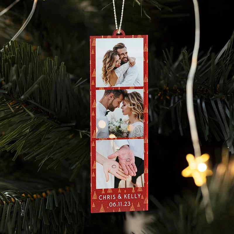 Personalized Photo Token Christmas Ornament - GiftShire