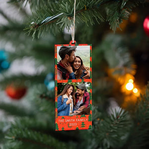 Personalized Photo Token Christmas Ornament - GiftShire