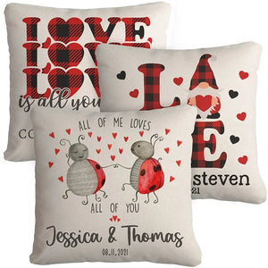 Personalized Pillow - Anniversary and Couples Gift - GiftShire