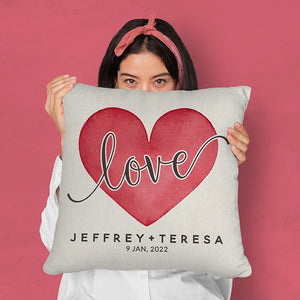 Personalized Pillow - Anniversary and Couples Gift - GiftShire