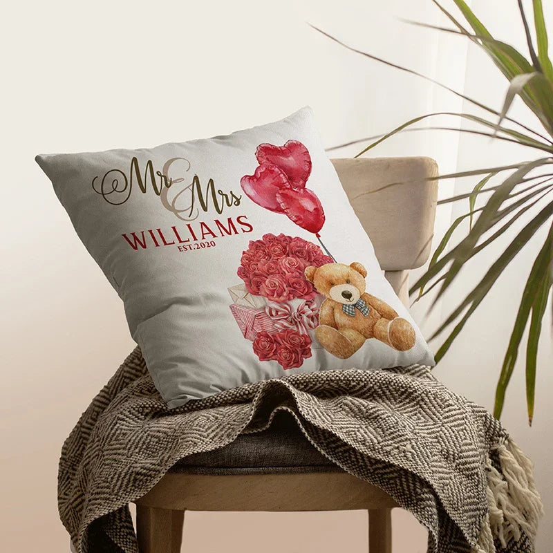 Personalized Pillow - Anniversary and Couples Gift - GiftShire