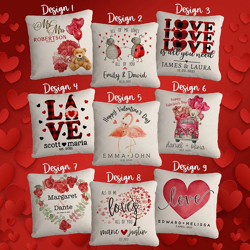 Personalized Pillow - Anniversary and Couples Gift - GiftShire