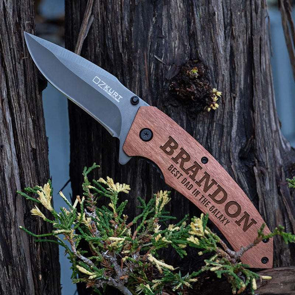 Pocket Knives Engraved, Fathers Day Gifts for Him