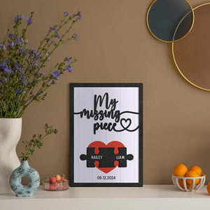 Personalized Puzzle Frame for Couples - GiftShire