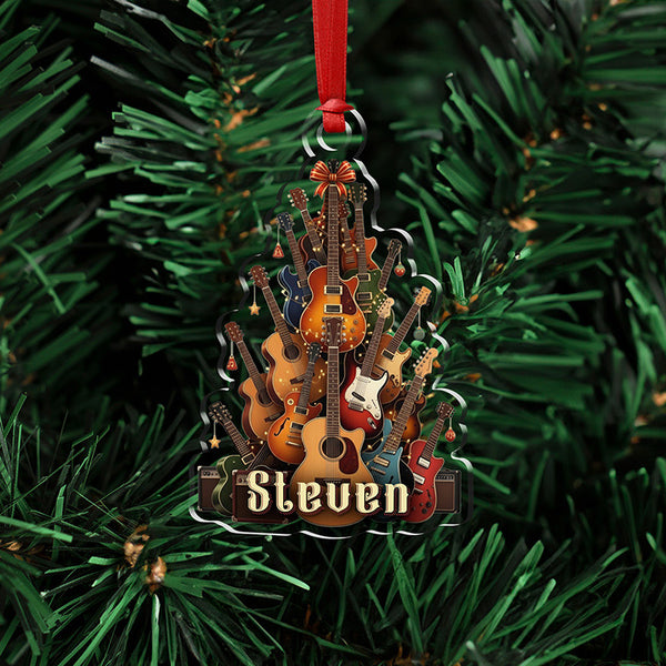 Personalized Rock ‘N Roll Ornaments for Christmas Tree