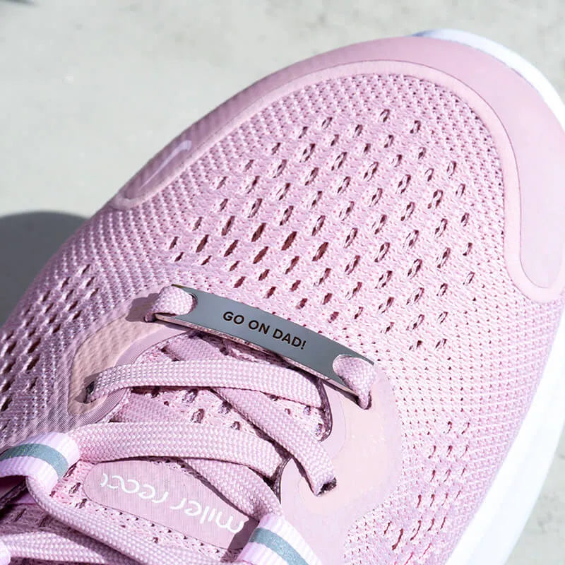 Personalized Shoelace Tag with Motivational Quote