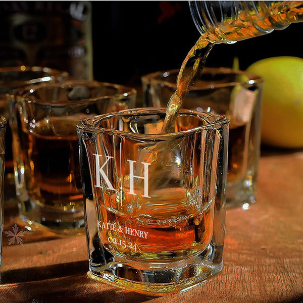 Personalized Shot Glass for Couples in Love