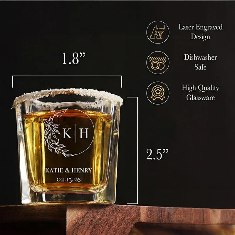 Personalized Shot Glass for Couples in Love