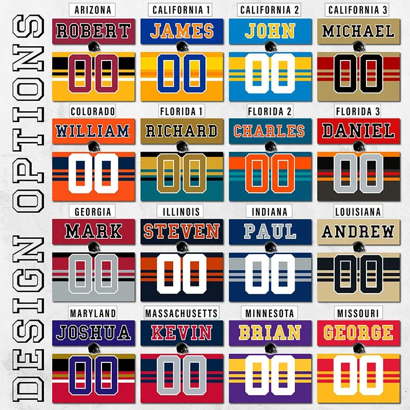 Personalized State Pillow for American Football Fans - GiftShire
