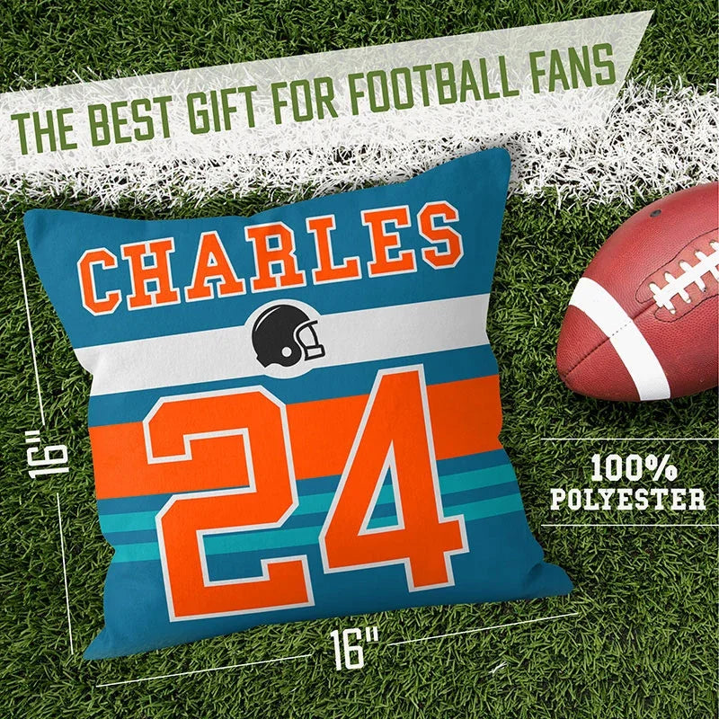 Personalized State Pillow for American Football Fans - GiftShire