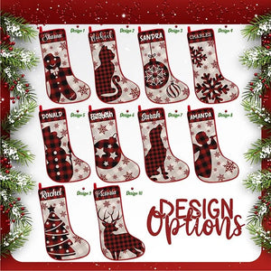 Personalized Tartan Stocking For Christmas - GiftShire
