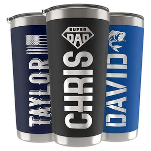 Custom Engraved Tumbler Gift - Icon of Father's Day - GiftShire