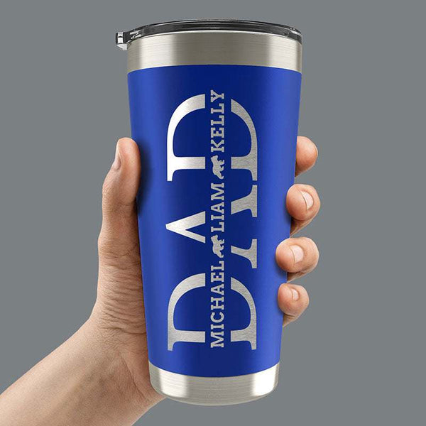 Personalized Tumbler for Dad, Dad Birthday Gift, Gifts for Grandpa